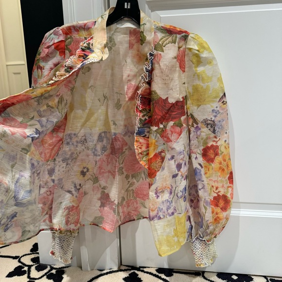 Zimmermann - Wonderland embellished floral-print blouse - Picture 14 of 14